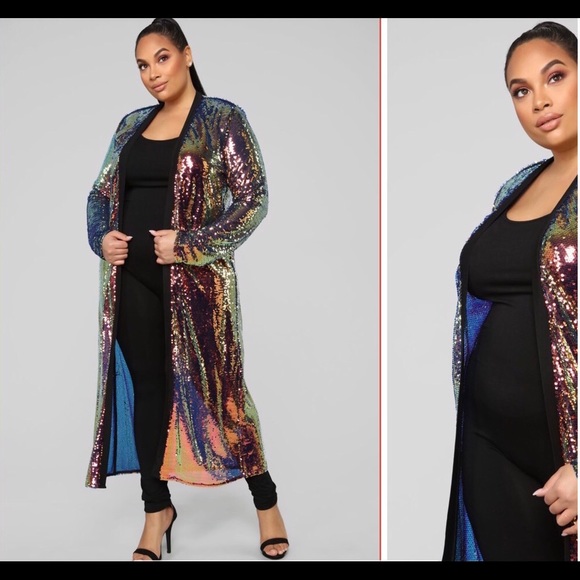 ONLY ONE LEFT! SEQUIN DUSTER - Picture 2 of 5